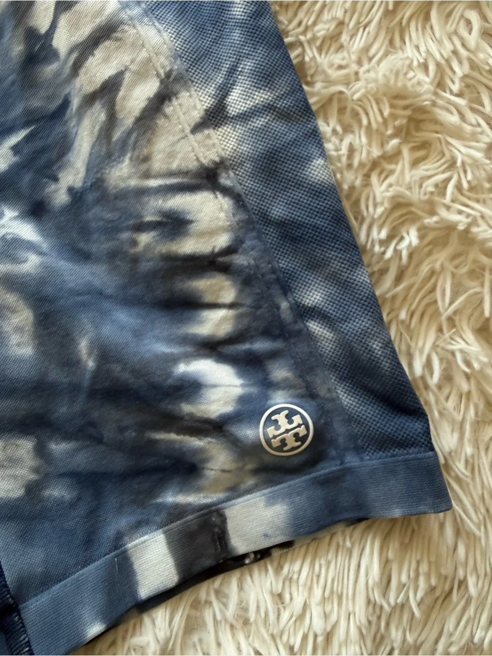 Tory Burch High Rise Seamless Tie Dye Bike Shorts Size Small
